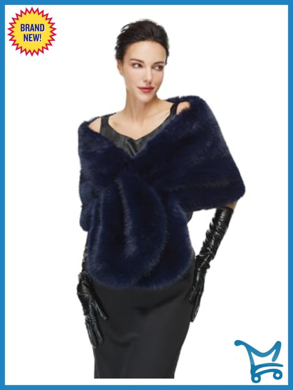 Faux Fur Shawl Wrap Stole Bridal Wedding Party Cover Up Evening Dress Scarf